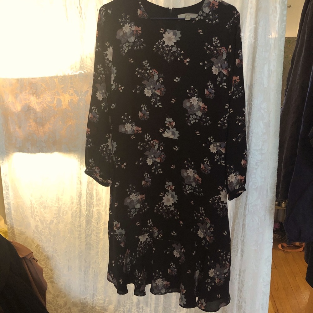 Dark floral dress